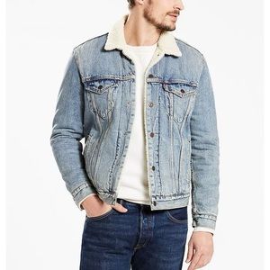Levi’s Premium type III Sherpa trucker, light wash